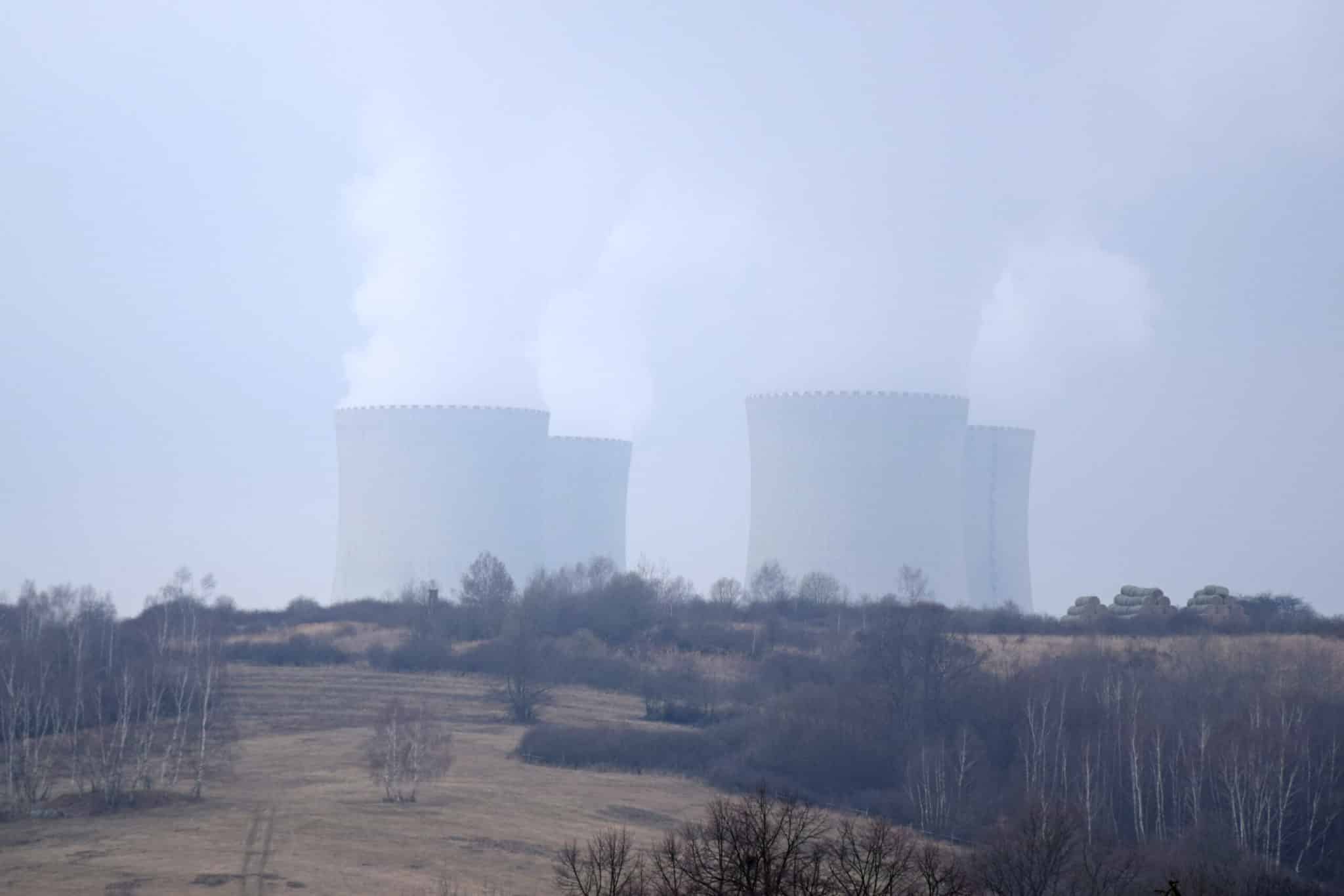 Temelín nuclear power plant view from Litoradlice scaled